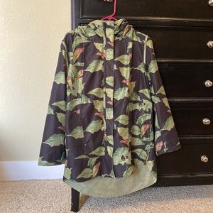 Floral zip up jacket